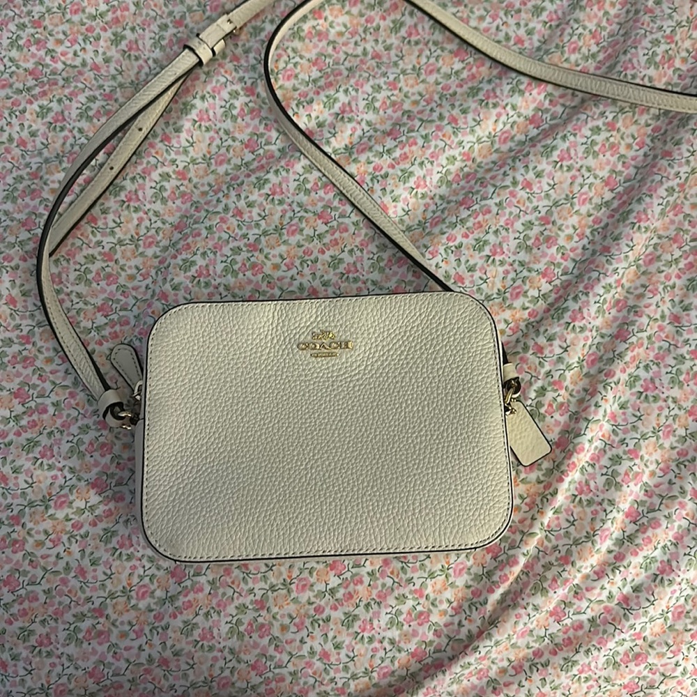 White coach crossbody bag